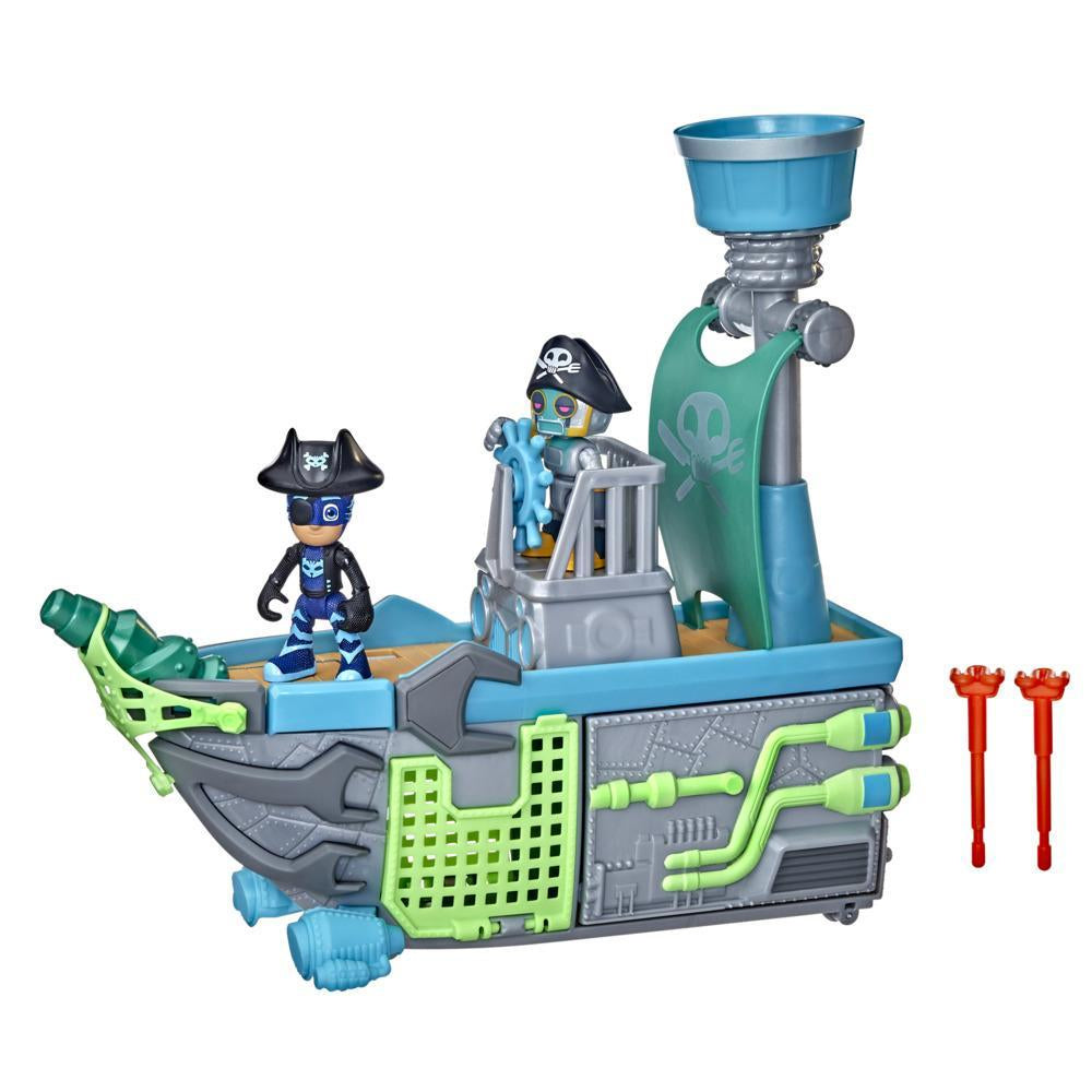 HASBRO - PJ Masks Navicella pigiapirati del cielo con 2 personaggi Sky Pirate Battleship